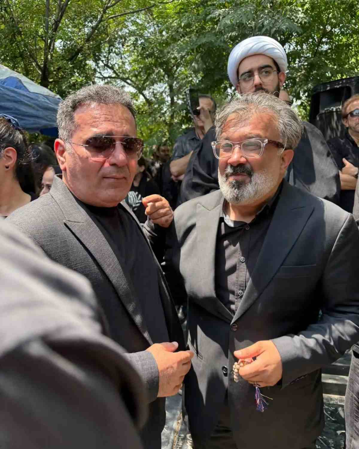 مجریان صداوسیما در مراسم تشییع فرزاد جمشیدی