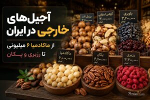 آجیل‌های چند میلیونی وارد ویترین تهران شدند ؛ از ماکادمیا ۶.۵ میلیونی تا رزبری و پکان