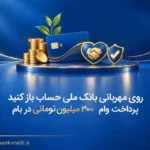 وام ۳۰۰ میلیونی بانک ملی با کارمزد صفر ؛ امتیاز آن هم قابل انتقال است