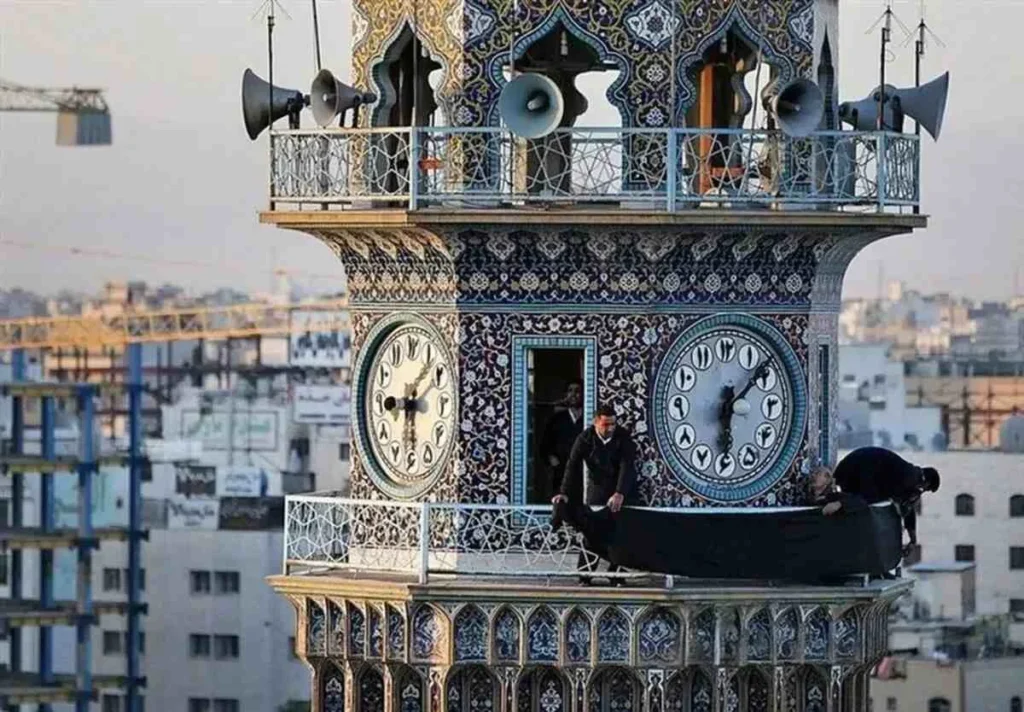 ویدئو داخل ساعت حرم امام رضا