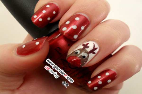 طراحی ناخن کریسمس طراحی ناخن کریسمس
