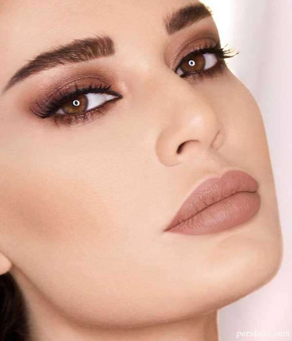 آرایش چشم قهوه ای