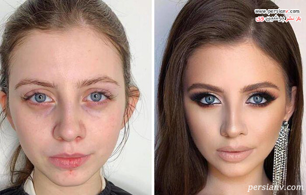 تاثیر آرایش روی چهره
