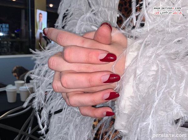 طراحی ناخن زرشکی مدل ناخن پاییزی ۲۰۲۰