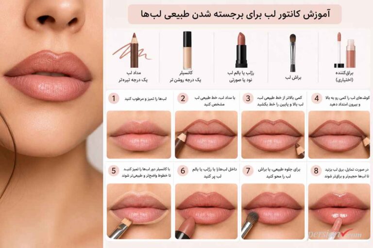 برجسته سازی لب ها