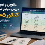 عناوین و ضرایب دروس سوابق تحصیلی کنکور سراسری ۱۴۰۵ اعلام شد