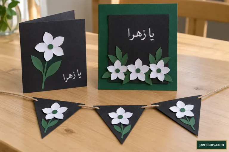 کاردستی ایام فاطمیه؛ ۳ مدل ساده با کاغذ برای مدرسه