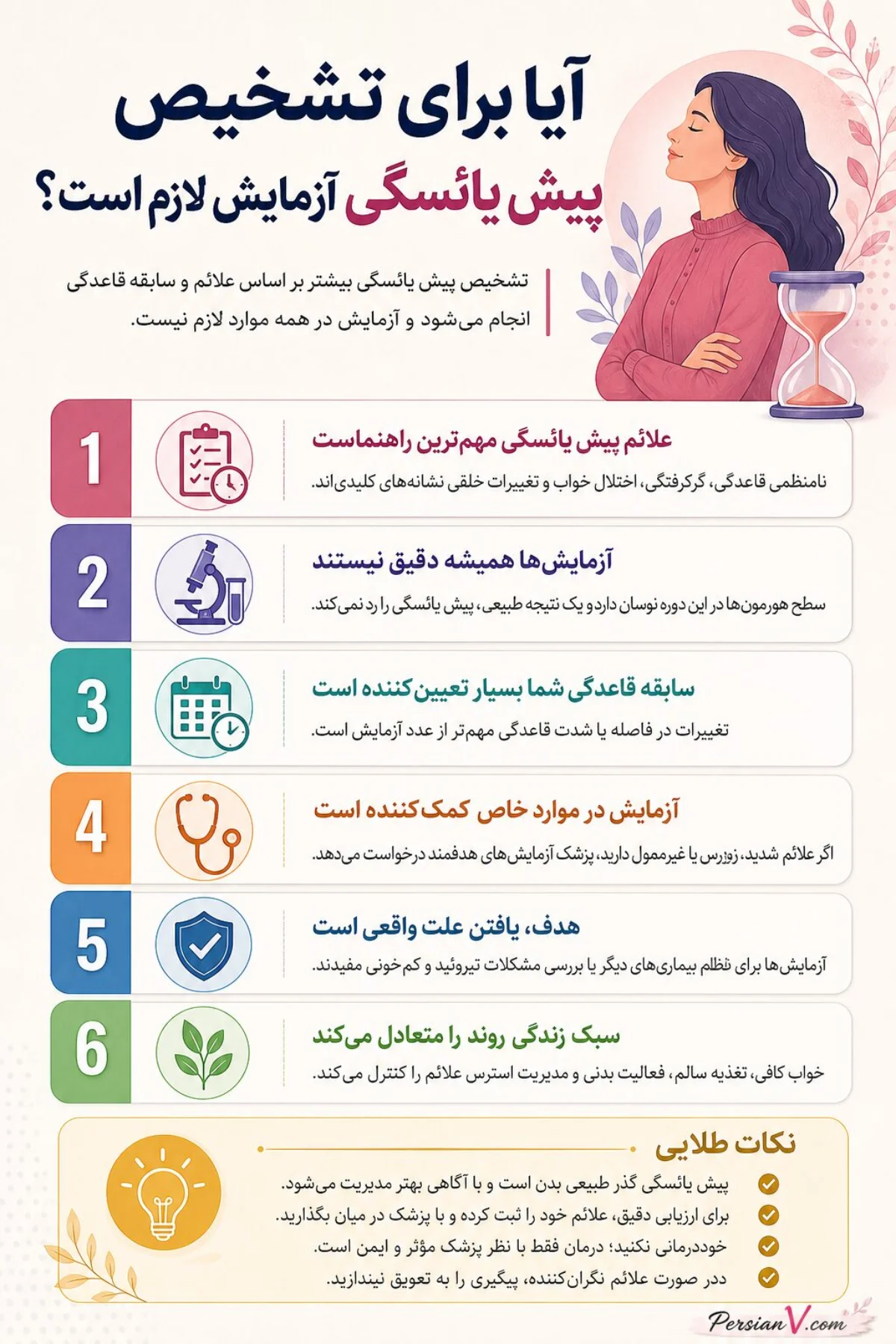 علائم پیش یائسگی علائم پیش یائسگی