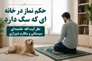 حکم نماز خواندن در خانه‌ای که سگ دارد چیست؟ نظر مراجع درباره نجاست و موی سگ