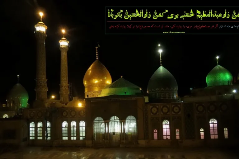 شخصیت بزرگ عملی و جهادی حضرت عبدالعظیم حسنی (ع)