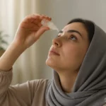 آیا قطره چشم روزه را باطل می‌کند؟ حکم رسیدن مزه قطره به گلو