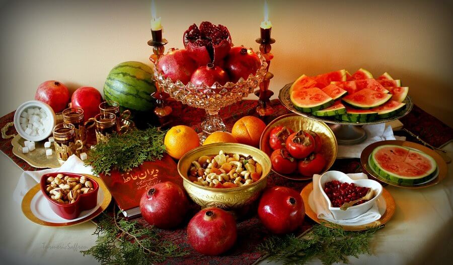 چینش و چیدمان یلدایی دکوراسیون شب یلدا