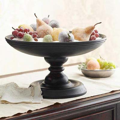 با استفاده از شکر فضای برفی بوجود آورید. چیدمان یلدایی منزل