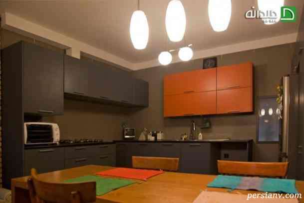 رنگ نارنجی کابینت پرطرفدارترین رنگهای کابینت