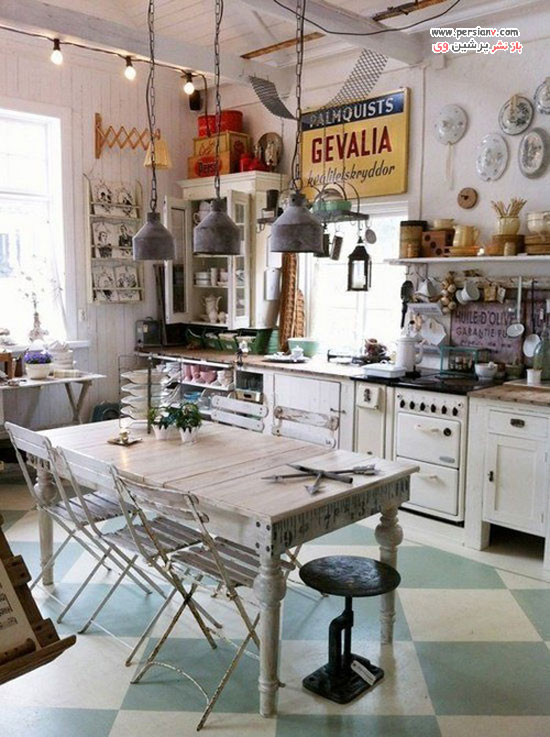 ایده های جالب و دیدنی از آشپزخانه های سبک بوهمیایی آشپزخانه سبک بوهمیایی