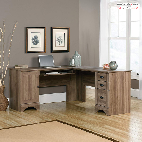 دفتر کار زیبا طراحی دفتر کوچک