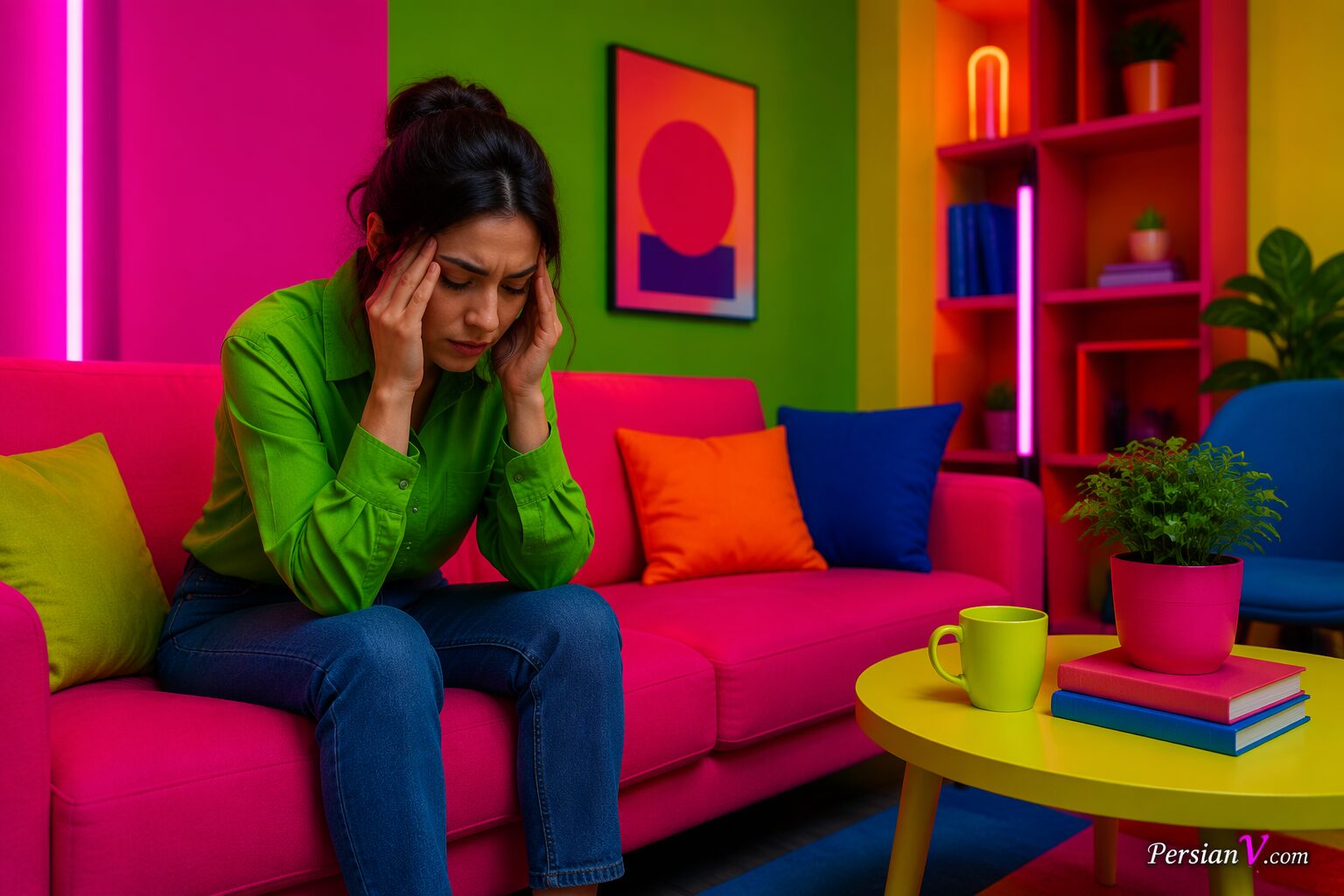 رنگ های استرس زا در دکوراسیون