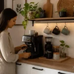 یک گوشه کوچک از آشپزخانه را به کافه خانگی تبدیل کنید؛ ایده‌ای ساده برای خانه‌های امروزی